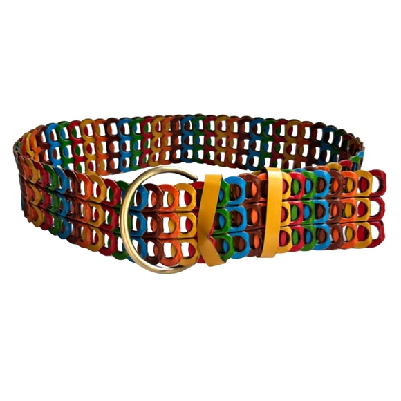 Leather Accessories - Colorful Wide Leather Belt